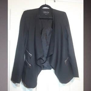 Black draped blazer